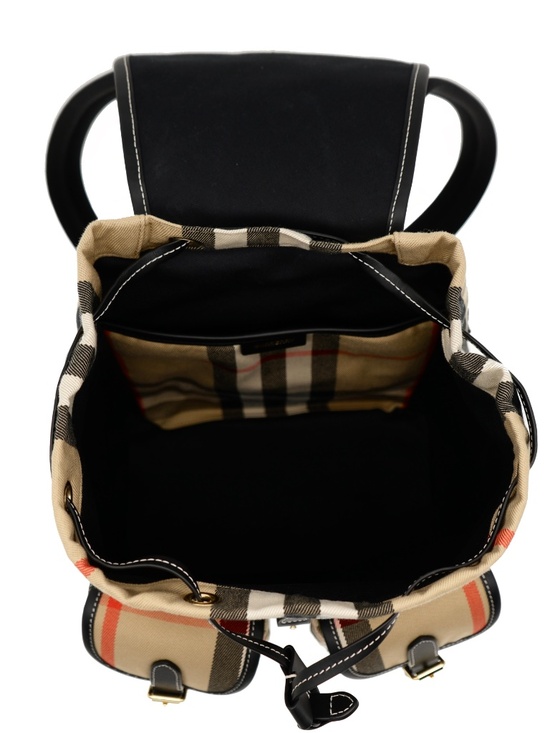 Burberry Enfield Woman Backpack Check Canvas New